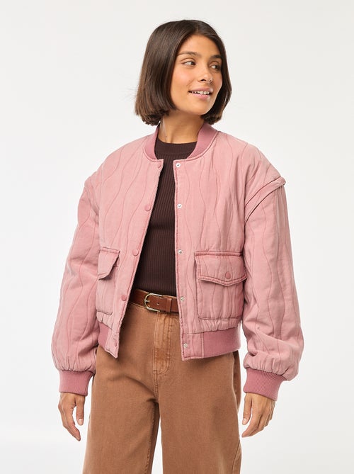 Chaqueta acolchada 2 en 1 con mangas extraíbles - Kiabi
