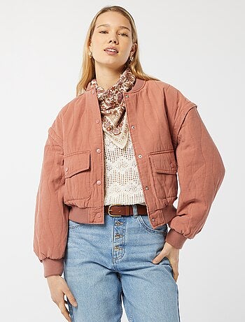 Chaqueta acolchada 2 en 1 con mangas extraíbles