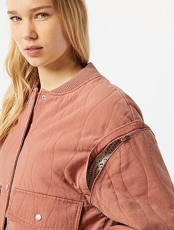 Chaqueta acolchada 2 en 1 con mangas extraíbles