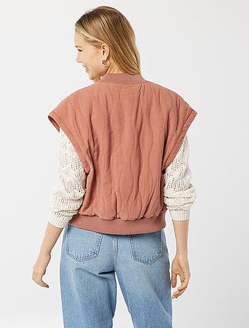 Chaqueta acolchada 2 en 1 con mangas extraíbles