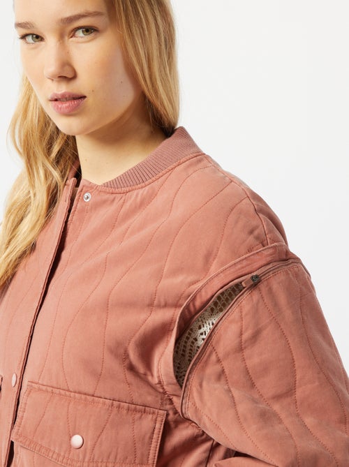 Chaqueta acolchada 2 en 1 con mangas extraíbles - Kiabi