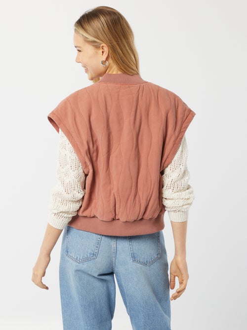 Chaqueta acolchada 2 en 1 con mangas extraíbles - Kiabi