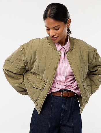 Chaqueta acolchada 2 en 1 con mangas extraíbles
