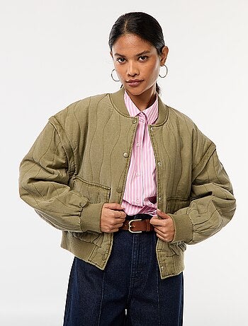 Chaqueta acolchada 2 en 1 con mangas extraíbles
