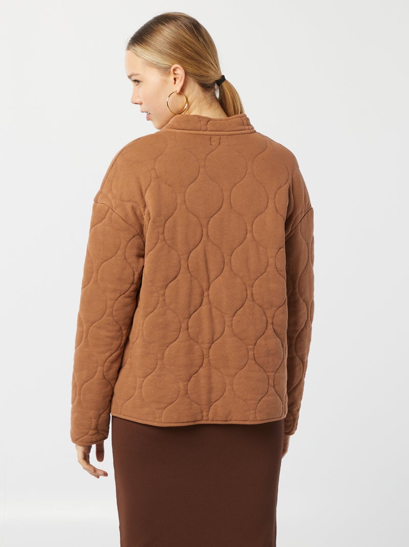 Chaqueta acolchada abierta MARRON - Kiabi