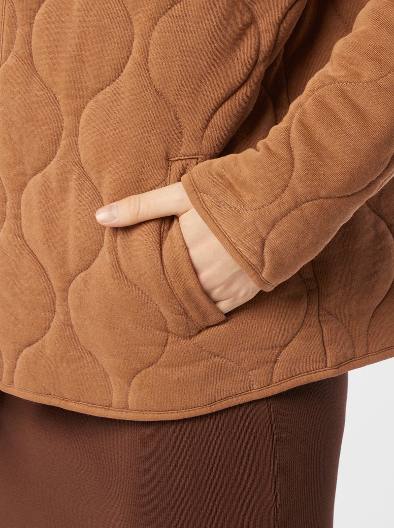 Chaqueta acolchada abierta MARRON - Kiabi