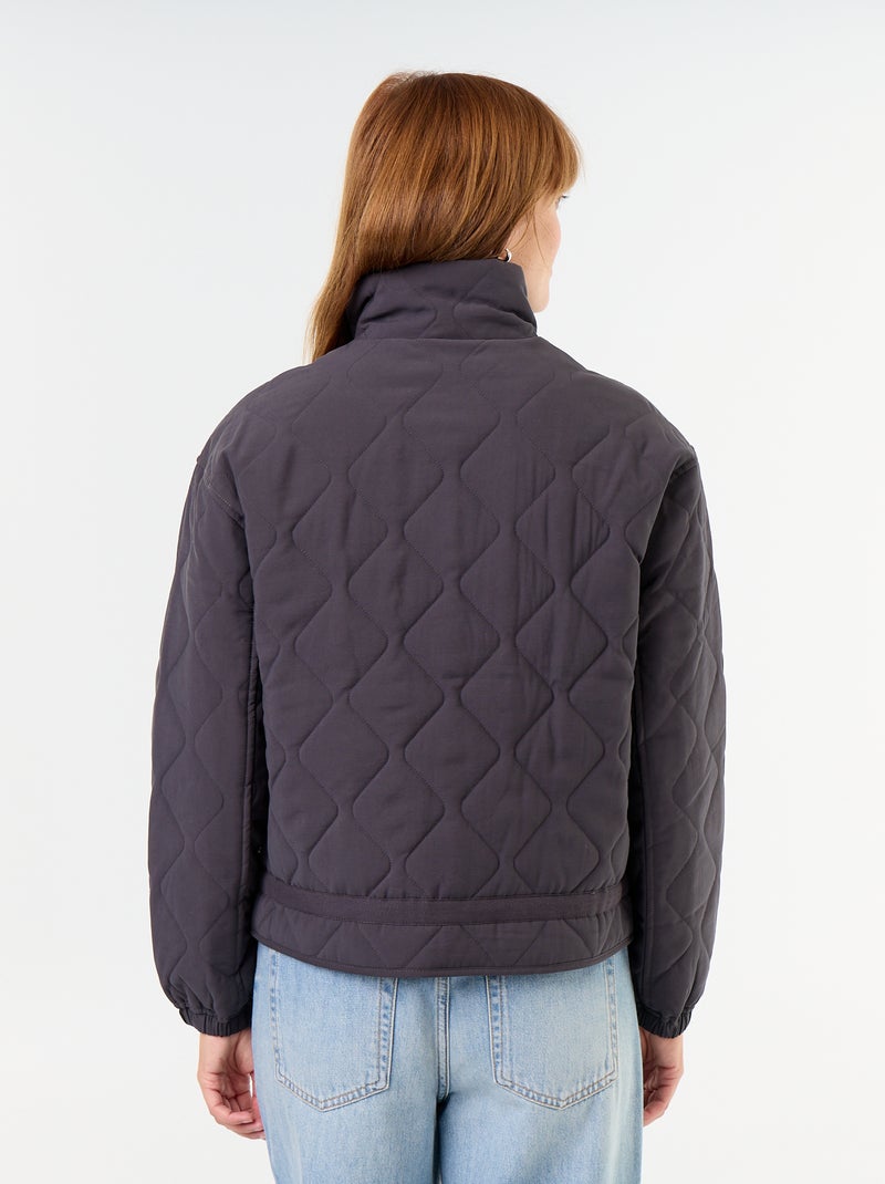 Chaqueta acolchada ajustable en la cintura Negro - Kiabi