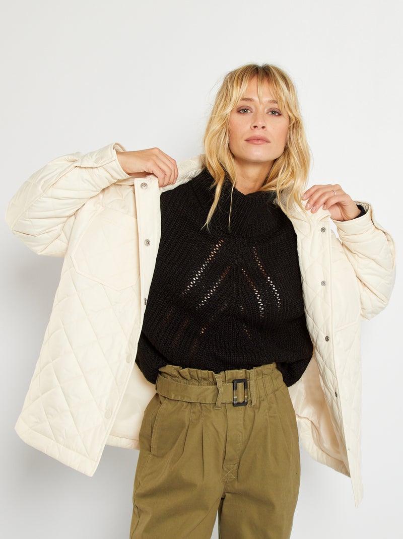 Chaqueta acolchada BLANCO - Kiabi