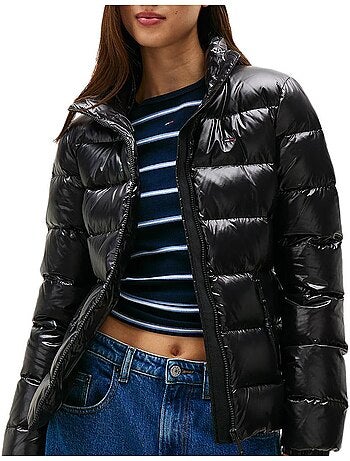 Chaqueta acolchada Brillant Mujer Tommy Jeans slim zip Print