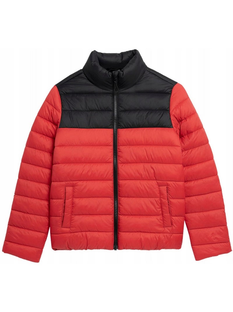 Chaqueta acolchada colores sólidos de plumón sintético niños - 4f Rojo - Kiabi
