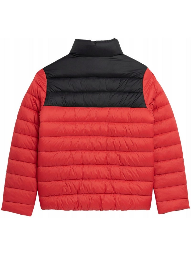 Chaqueta acolchada colores sólidos de plumón sintético niños - 4f Rojo - Kiabi