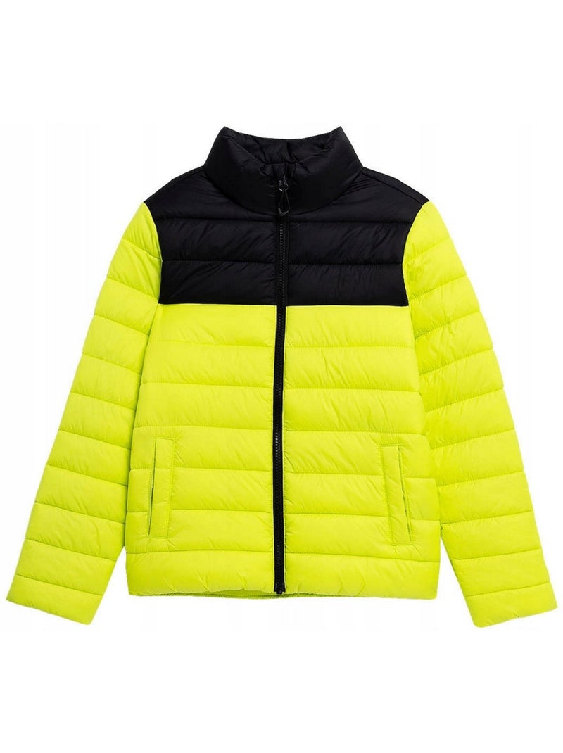 Chaqueta acolchada colores sólidos de plumón sintético niños - 4f Verde - Kiabi