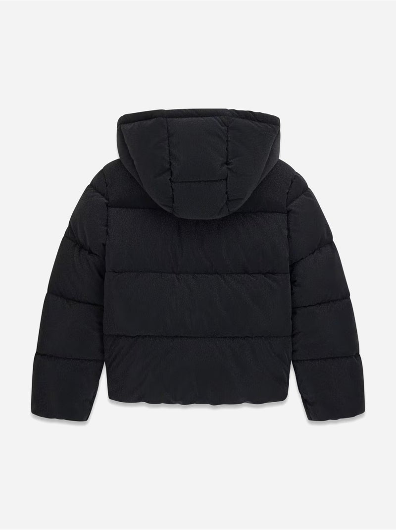 Chaqueta acolchada con capucha - guess kids Negro - Kiabi