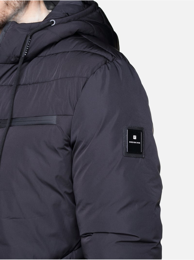 Chaqueta acolchada con capucha - Redskins Negro - Kiabi