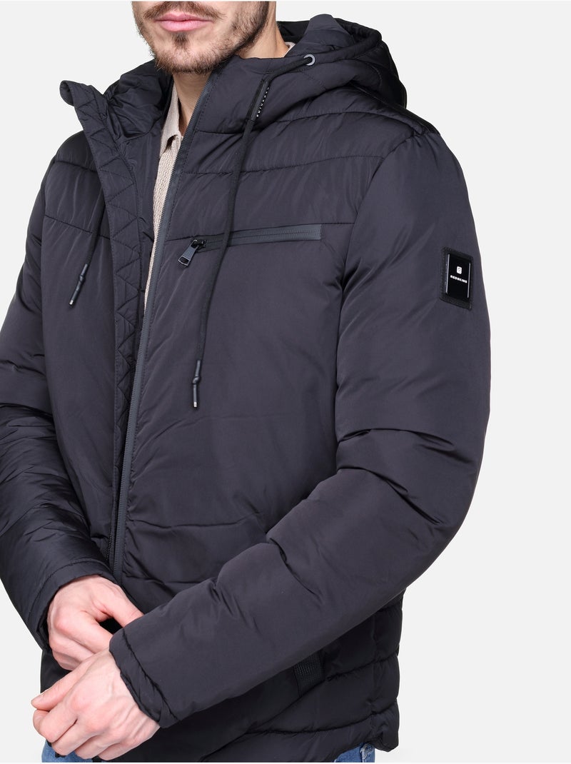 Chaqueta acolchada con capucha - Redskins Negro - Kiabi
