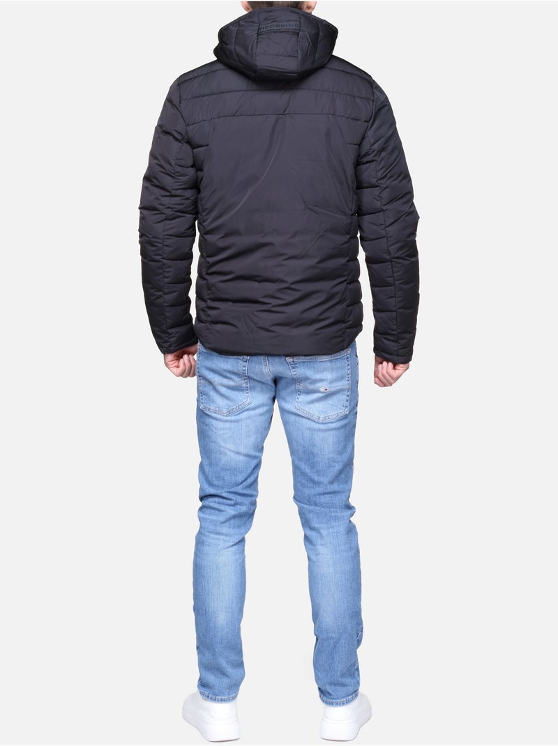 Chaqueta acolchada con capucha - Redskins Negro - Kiabi