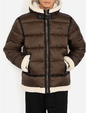 Chaqueta acolchada con capucha - schott