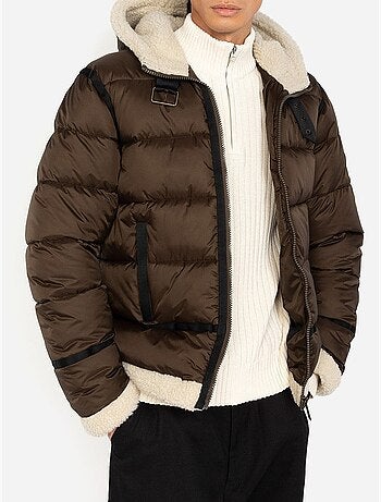 Chaqueta acolchada con capucha - schott