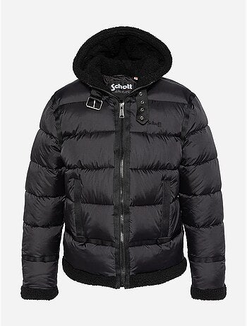 Chaqueta acolchada con capucha - schott