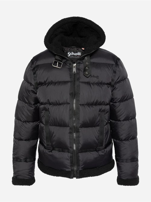 Chaqueta acolchada con capucha - schott - Kiabi