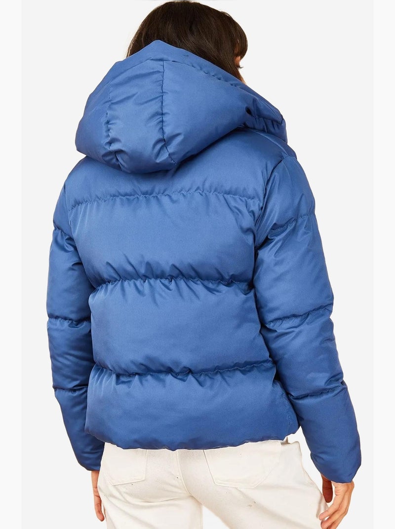 Chaqueta acolchada con capucha de bianco lucci Azul cobalto - Kiabi