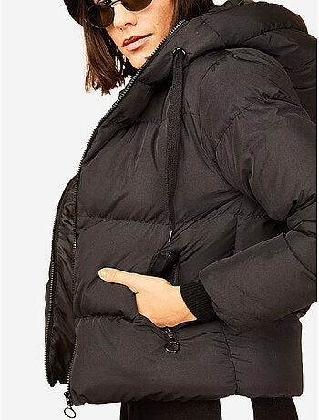 Chaqueta acolchada con capucha de bianco lucci