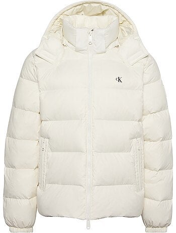 Chaqueta acolchada con capucha desmontable - calvin klein