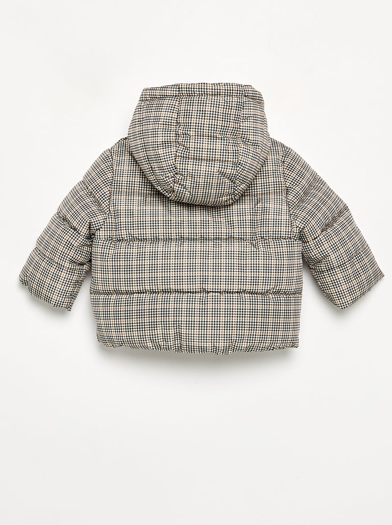 Chaqueta acolchada con capucha Marron - Kiabi