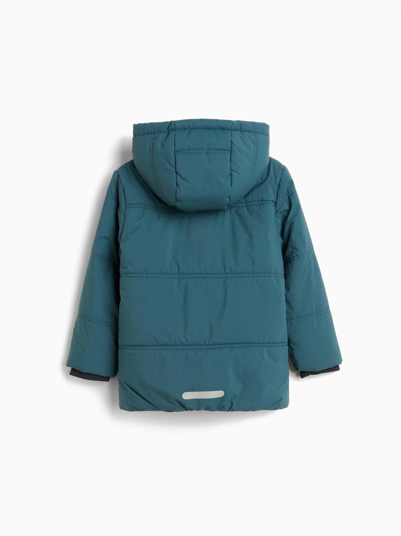 Chaqueta acolchada con capucha, MO Fashion Azul - Kiabi