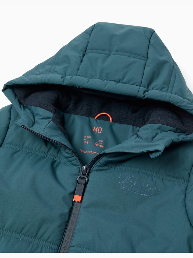 Chaqueta acolchada con capucha, MO Fashion Azul - Kiabi