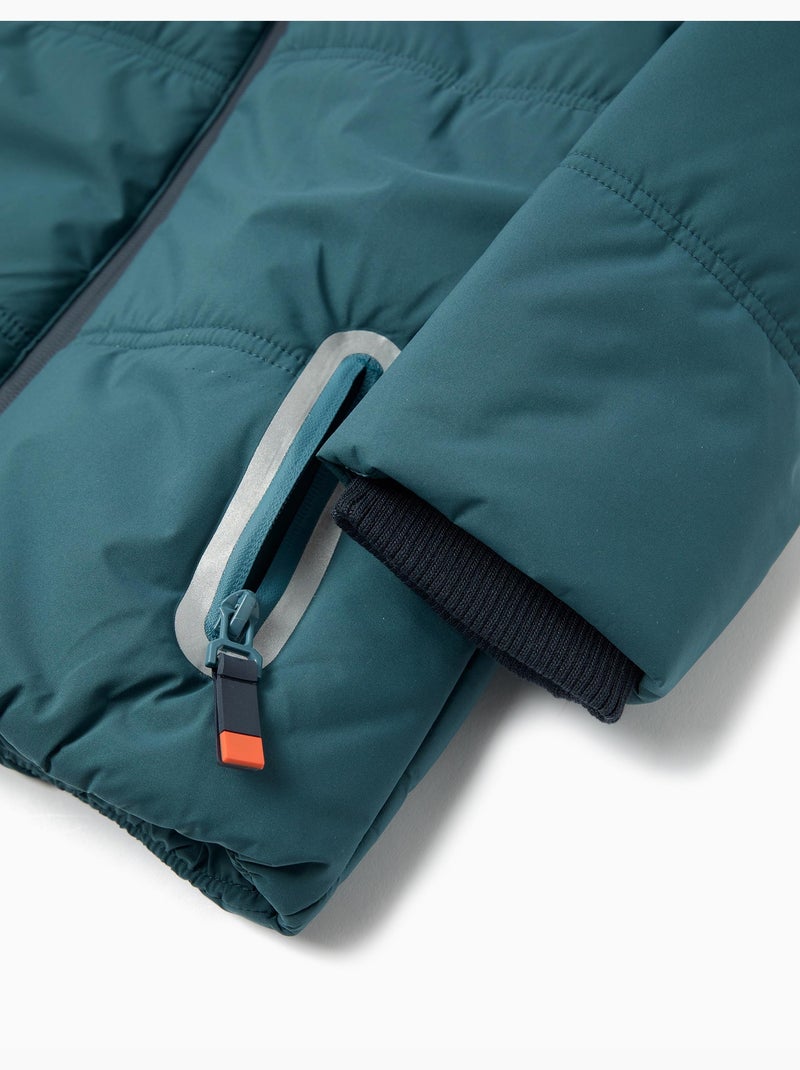 Chaqueta acolchada con capucha, MO Fashion Azul - Kiabi