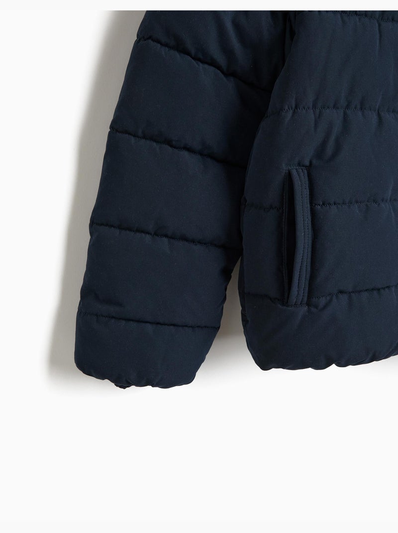 Chaqueta acolchada con capucha, mo fashion Azul - Kiabi