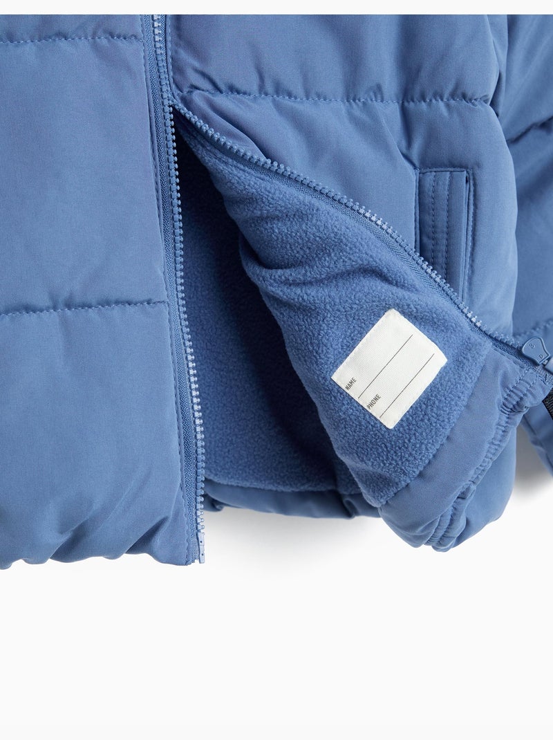 Chaqueta acolchada con capucha, mo fashion Azul - Kiabi