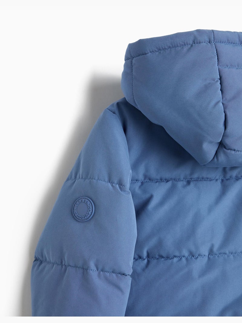 Chaqueta acolchada con capucha, mo fashion Azul - Kiabi