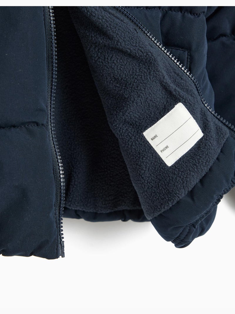 Chaqueta acolchada con capucha, mo fashion Azul - Kiabi