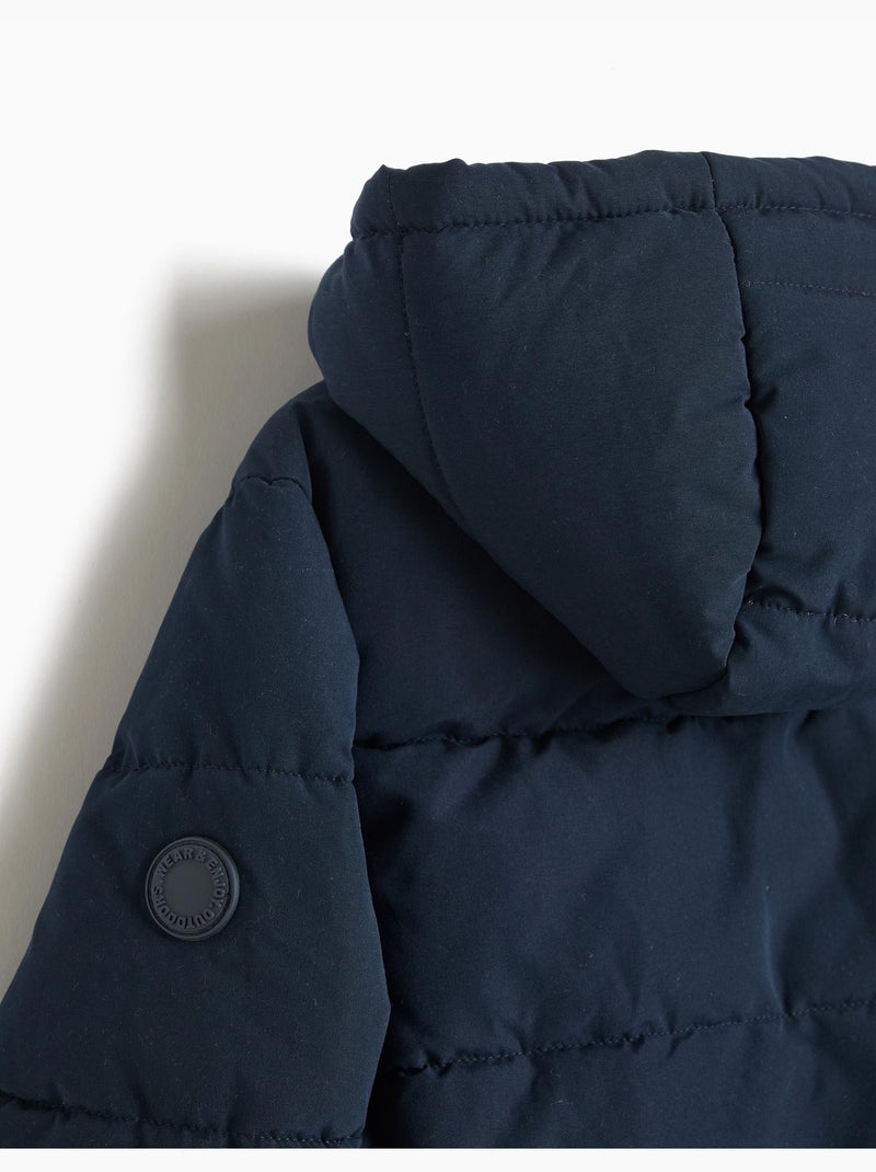Chaqueta acolchada con capucha, mo fashion Azul - Kiabi