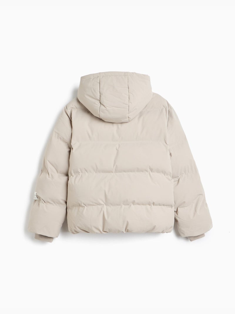 Chaqueta acolchada con capucha, mo fashion Gris - Kiabi