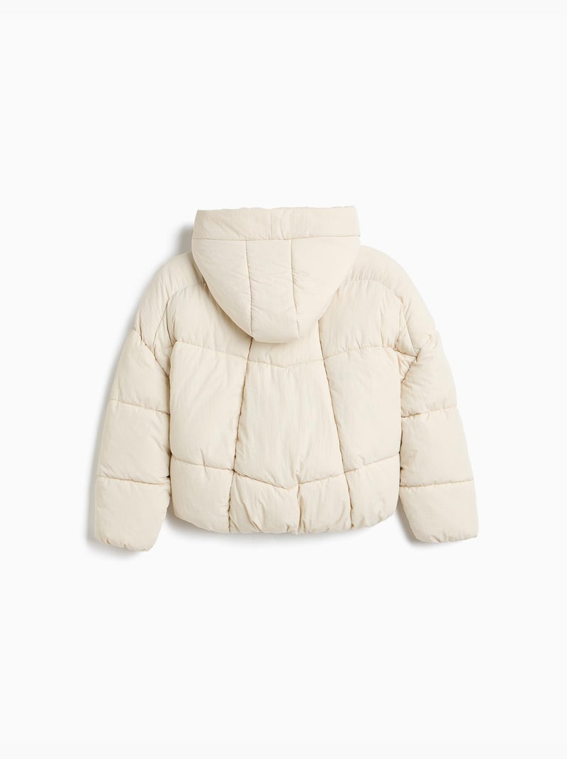 Chaqueta acolchada con capucha, mo fashion Gris - Kiabi