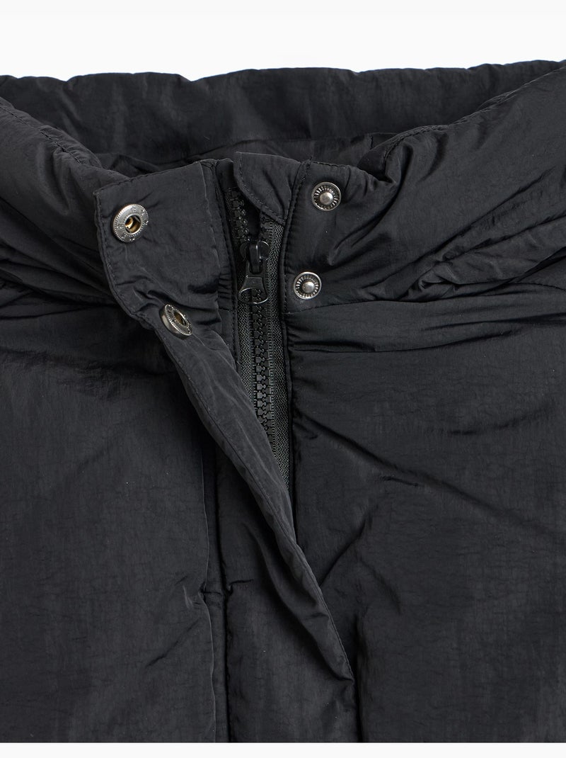 Chaqueta acolchada con capucha, mo fashion Negro - Kiabi
