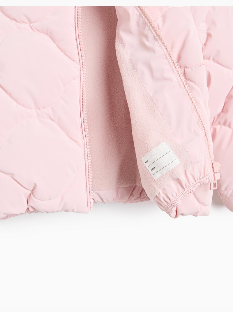 Chaqueta acolchada con capucha, mo fashion Rosa - Kiabi