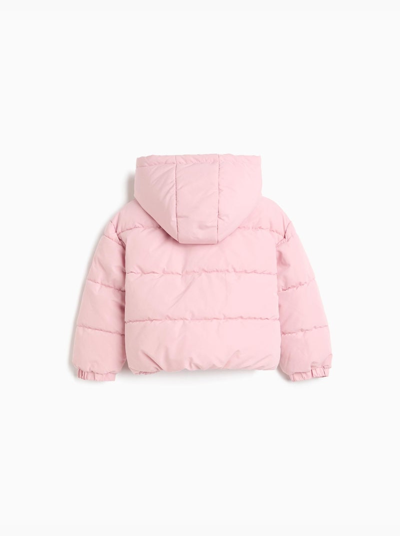 Chaqueta acolchada con capucha, mo fashion Rosa - Kiabi