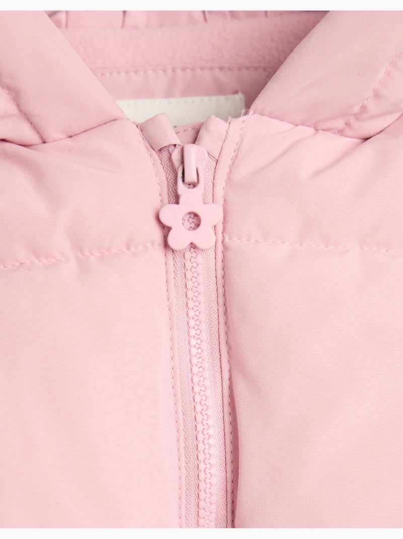 Chaqueta acolchada con capucha, mo fashion Rosa - Kiabi