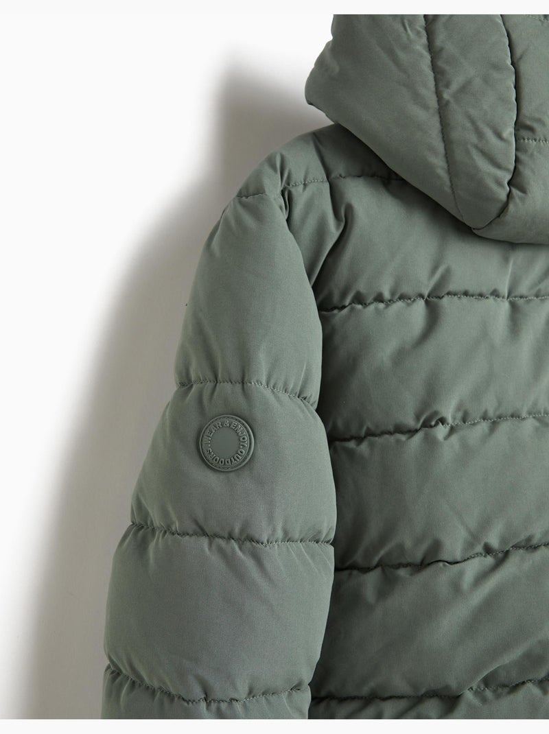 Chaqueta acolchada con capucha, mo fashion Verde - Kiabi