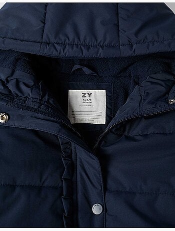 Chaqueta acolchada con capucha y forro polar