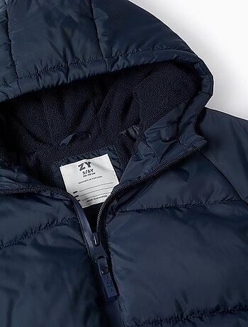 Chaqueta acolchada con capucha y forro polar