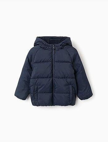 Chaqueta acolchada con capucha y forro polar