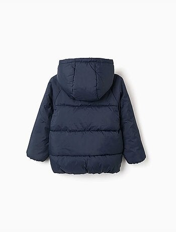 Chaqueta acolchada con capucha y forro polar