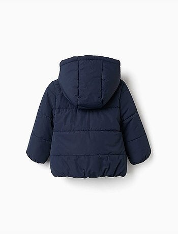 Chaqueta acolchada con capucha y forro polar