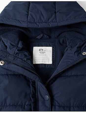 Chaqueta acolchada con capucha y forro polar