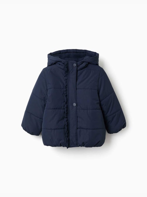 Chaqueta acolchada con capucha y forro polar - Kiabi